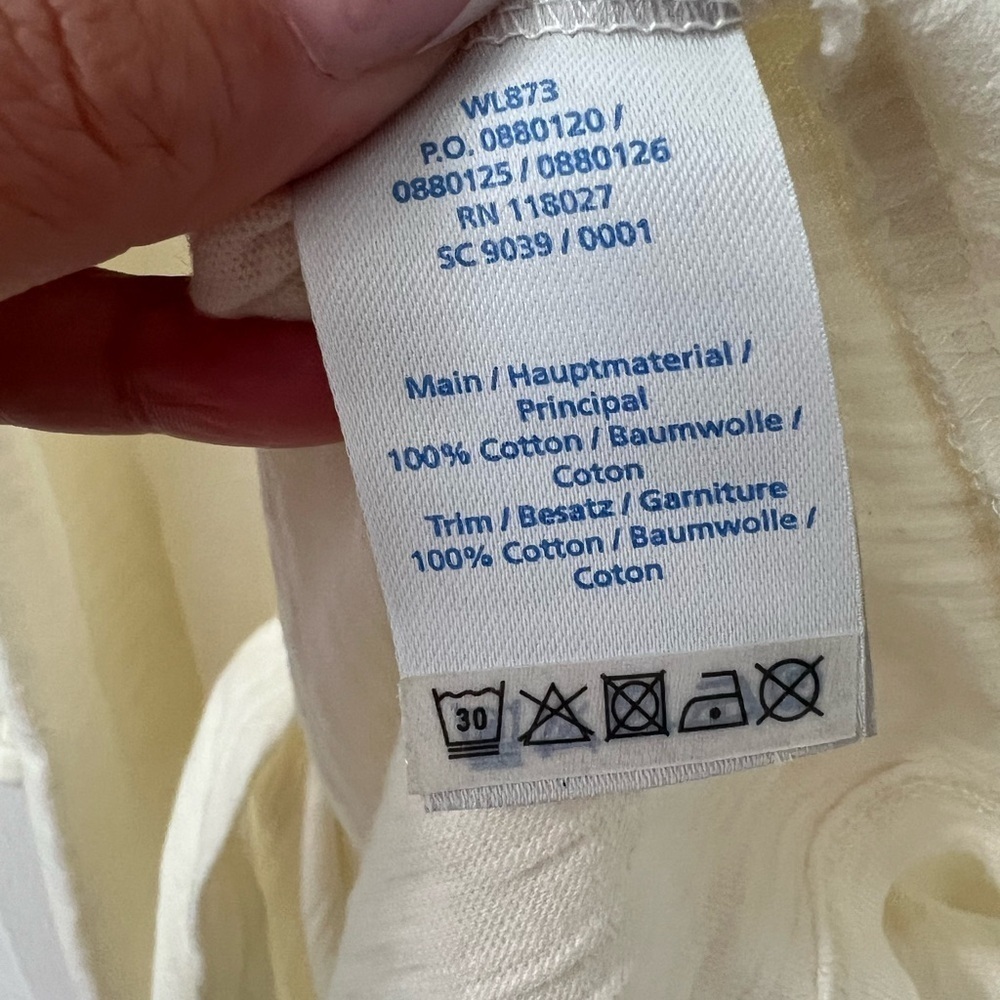 Boden White Tunic Dress with Colorful Embroidery (Size US 10) - Picture 11 of 11